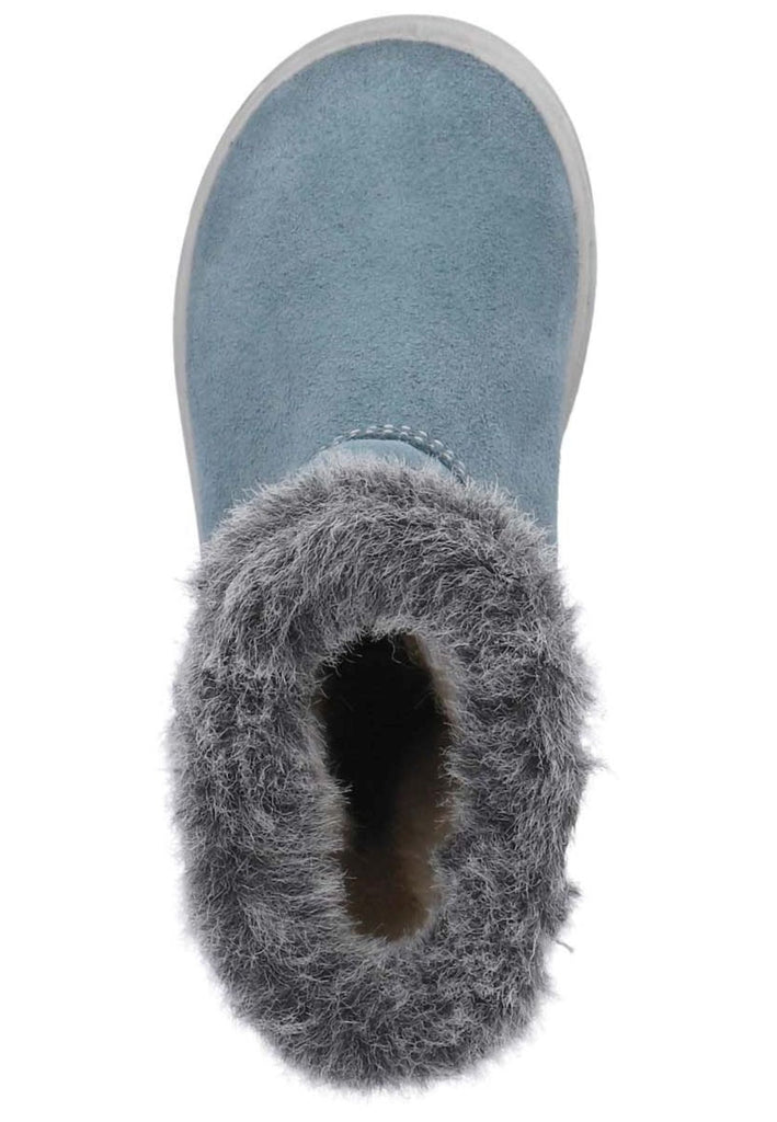 Pepino Stiefel Veloursleder Hellblau Warmfutter