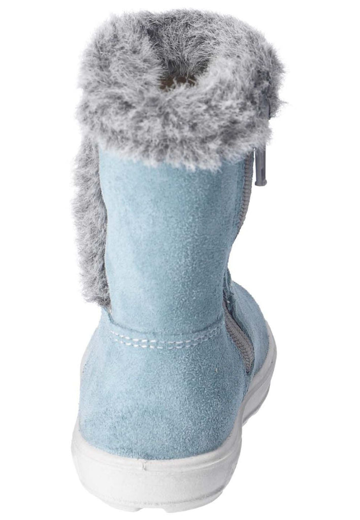Pepino Stiefel Veloursleder Hellblau Warmfutter