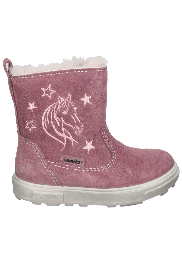 Pepino Stiefel Veloursleder Pink Warmfutter