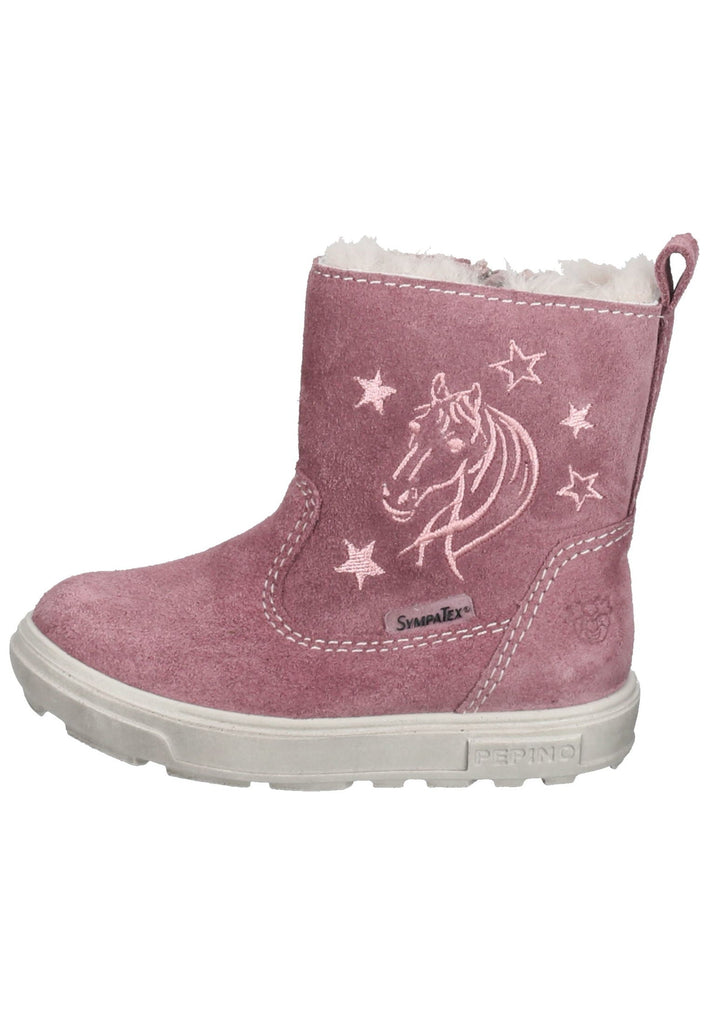 Pepino Stiefel Veloursleder Pink Warmfutter