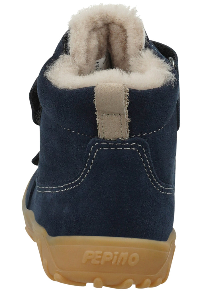 Pepino Stiefelette Leder Blau Warmfutter