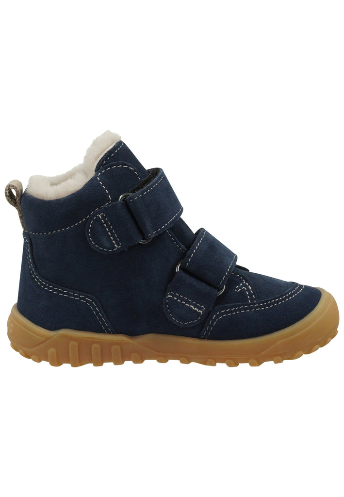 Pepino Stiefelette Leder Blau Warmfutter