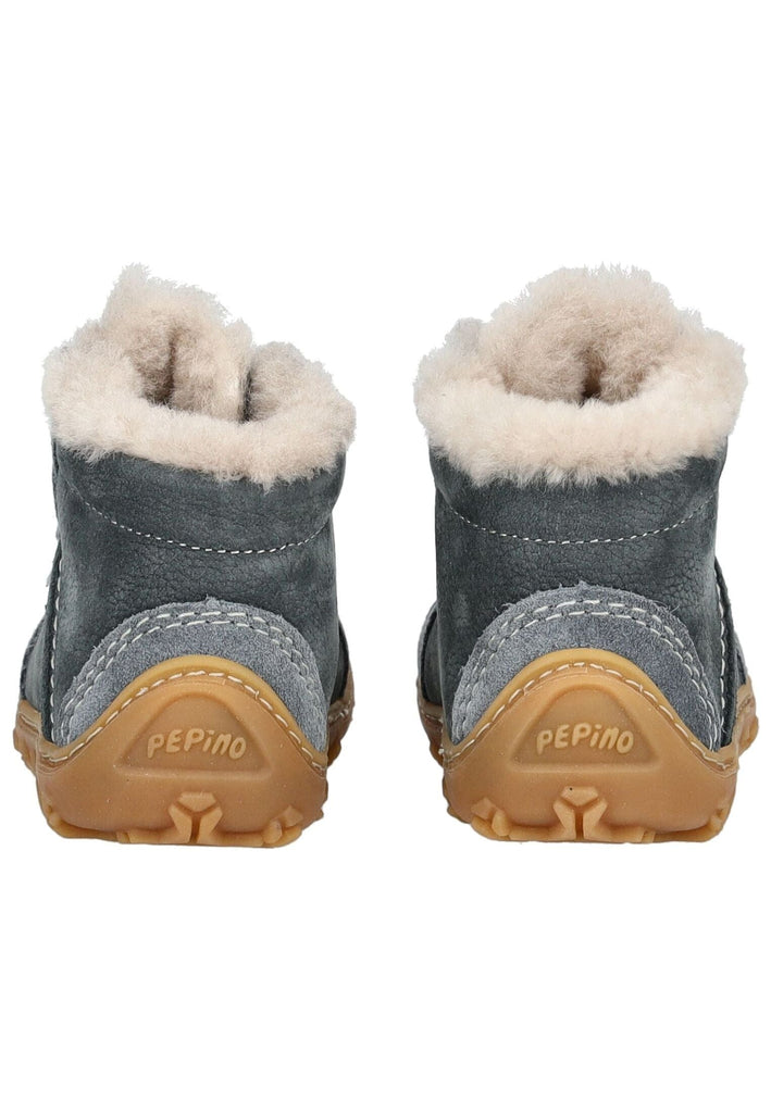 Pepino Stiefelette Leder Blau Warmfutter