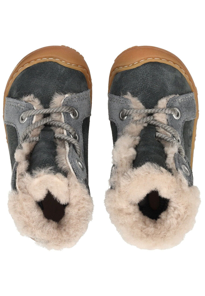 Pepino Stiefelette Leder Blau Warmfutter