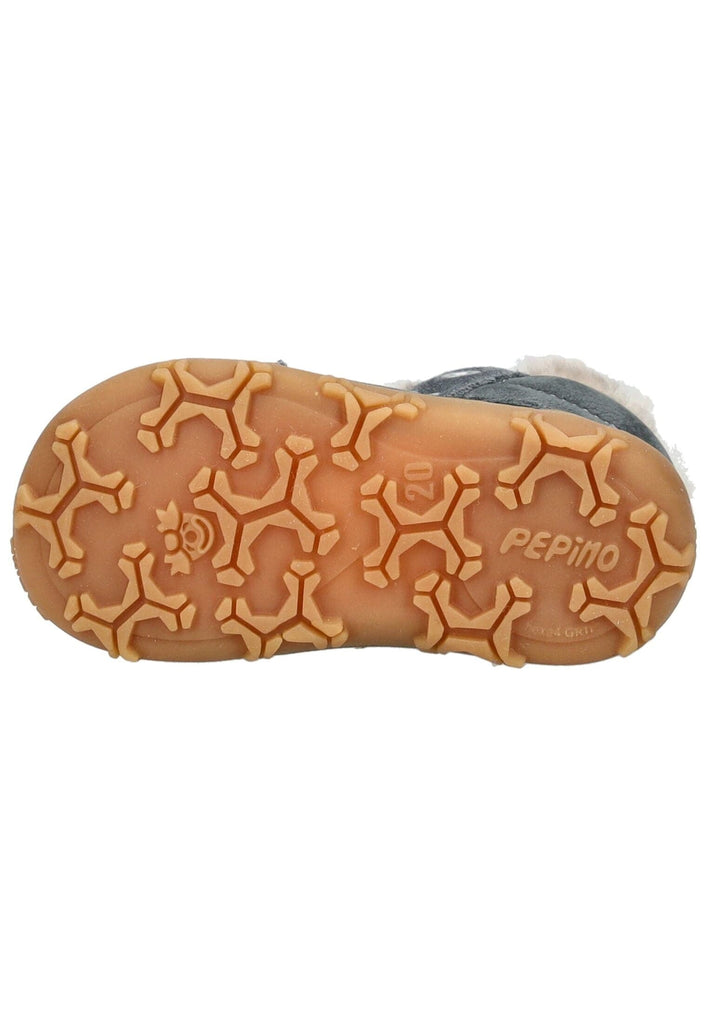 Pepino Stiefelette Leder Blau Warmfutter