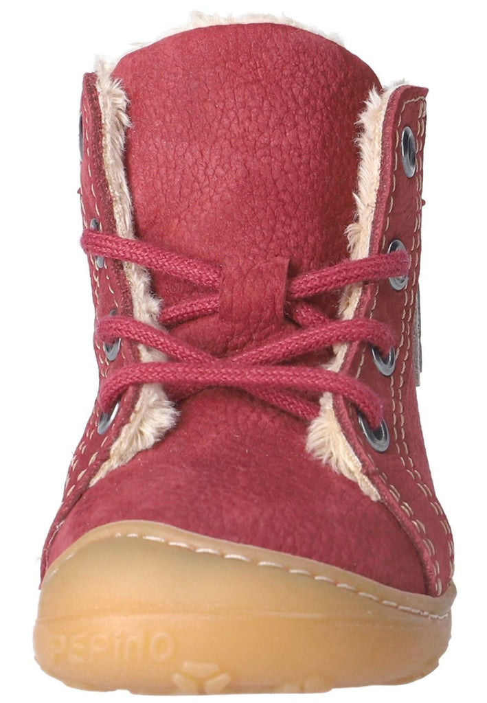 Pepino Stiefelette Leder Burgunder Warmfutter