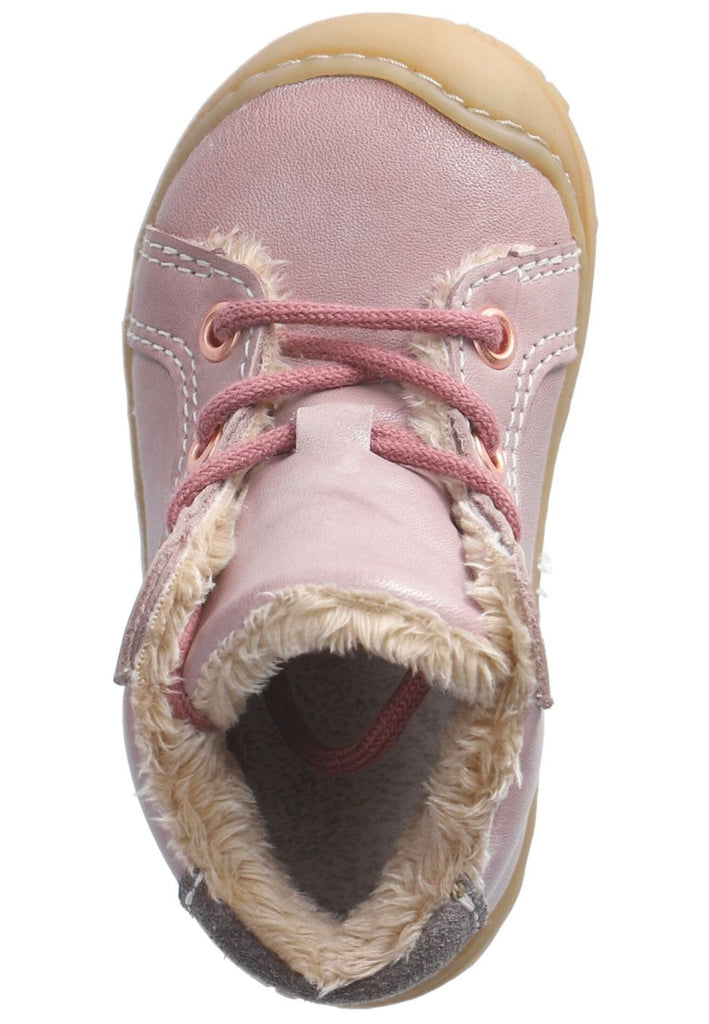 Pepino Stiefelette Leder Hellrosa Warmfutter