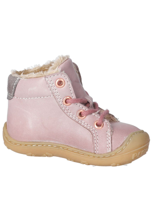 Pepino Stiefelette Leder Hellrosa Warmfutter