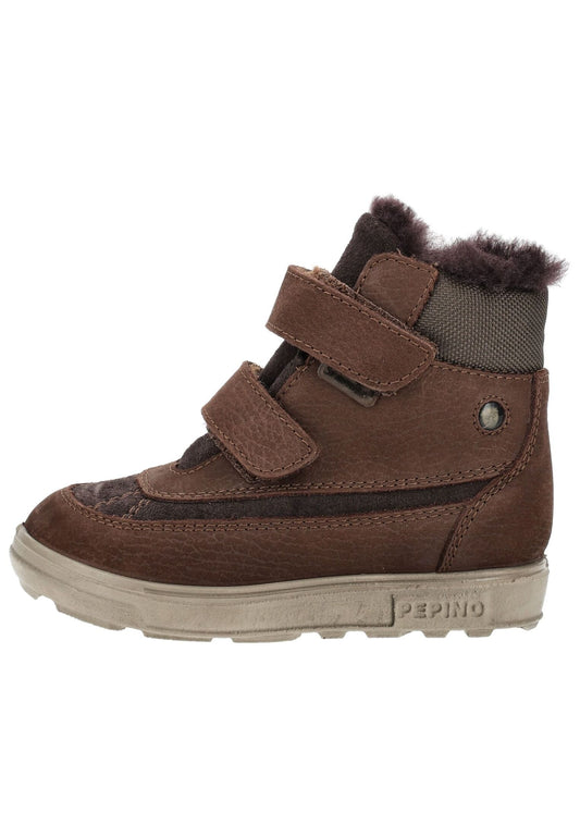 Pepino Stiefelette Leder Marone Warmfutter