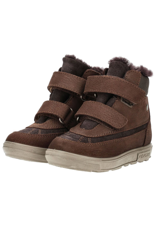 Pepino Stiefelette Leder Marone Warmfutter