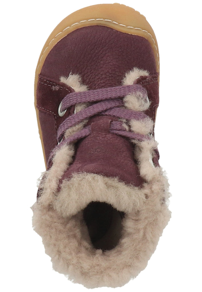 Pepino Stiefelette Leder Pflaume Warmfutter