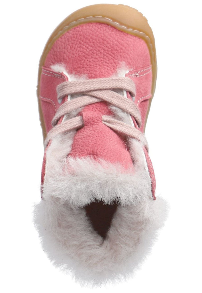 Pepino Stiefelette Leder Rosa Warmfutter