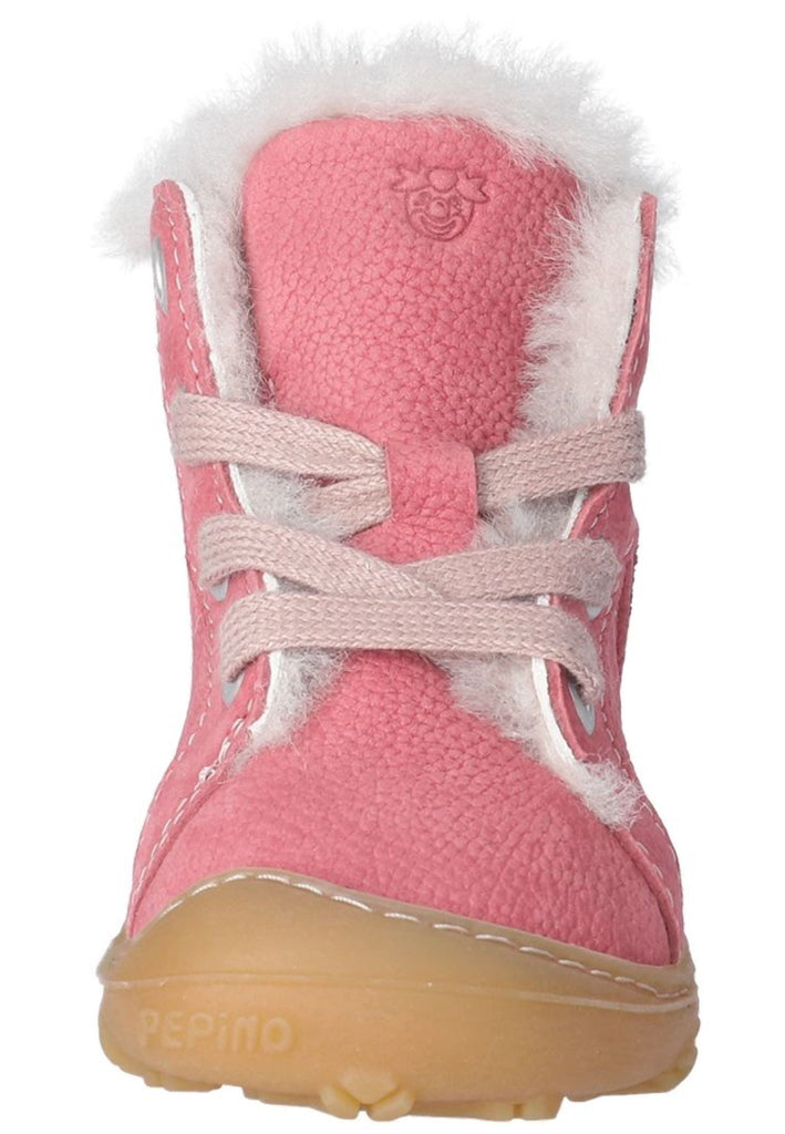 Pepino Stiefelette Leder Rosa Warmfutter