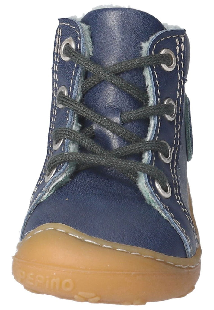 Pepino Stiefelette Leder/Synthetik Blau/Grün Warmfutter