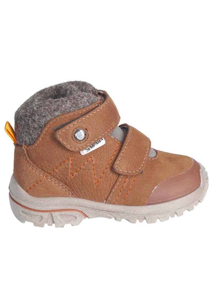 Pepino Stiefelette Leder/Synthetik Curry Warmfutter