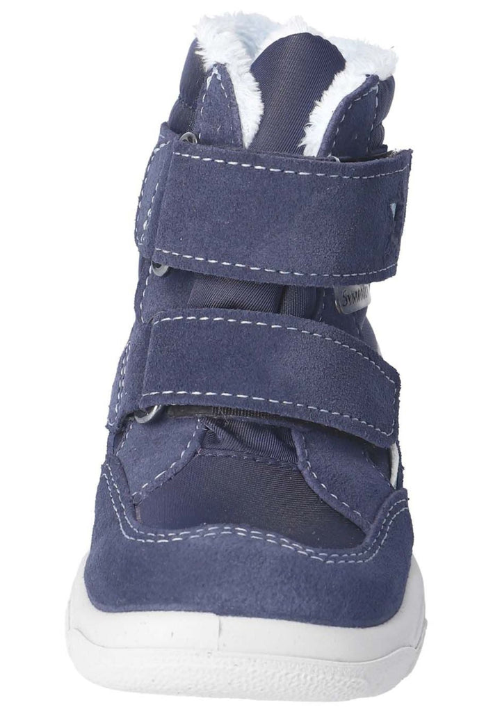 Pepino Stiefelette Leder/Textil Blau/Multi Warmfutter