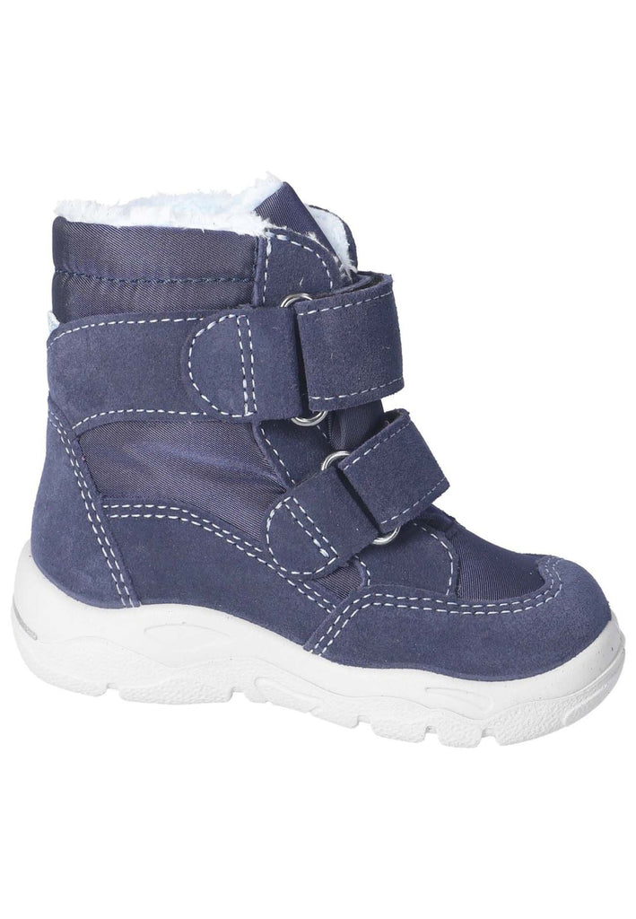Pepino Stiefelette Leder/Textil Blau/Multi Warmfutter