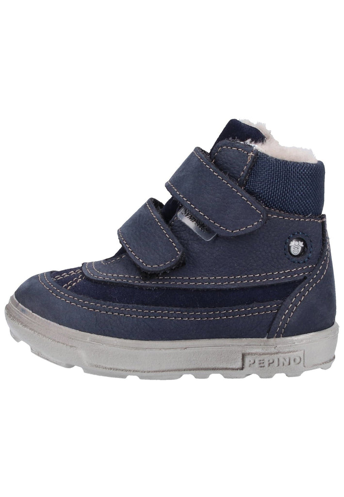 Pepino Stiefelette Leder/Textil Dunkelblau Warmfutter