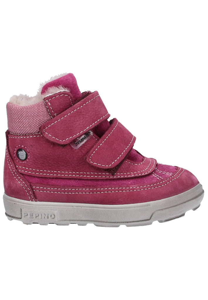 Pepino Stiefelette Leder/Textil Fuchsia Warmfutter