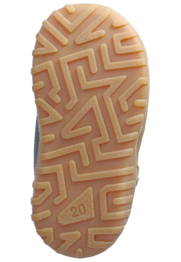 Pepino Stiefelette Leder/Textil Grün/Gelb Warmfutter