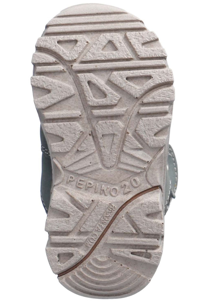 Pepino Stiefelette Leder/Textil Grün/Grau Warmfutter