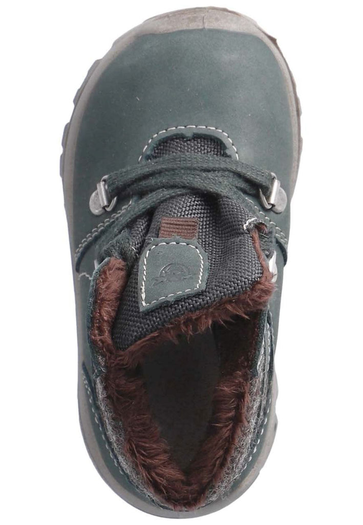 Pepino Stiefelette Leder/Textil Grün/Grau Warmfutter
