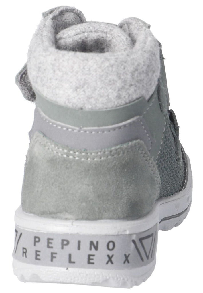 Pepino Stiefelette Leder/Textil Grün/Grau Warmfutter