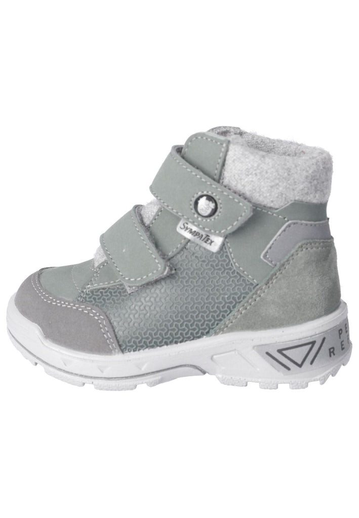 Pepino Stiefelette Leder/Textil Grün/Grau Warmfutter