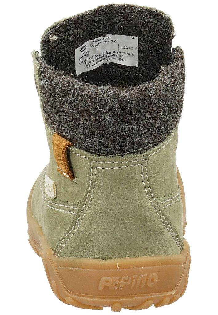 Pepino Stiefelette Leder/Textil Hellgrün