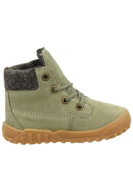 Pepino Stiefelette Leder/Textil Hellgrün