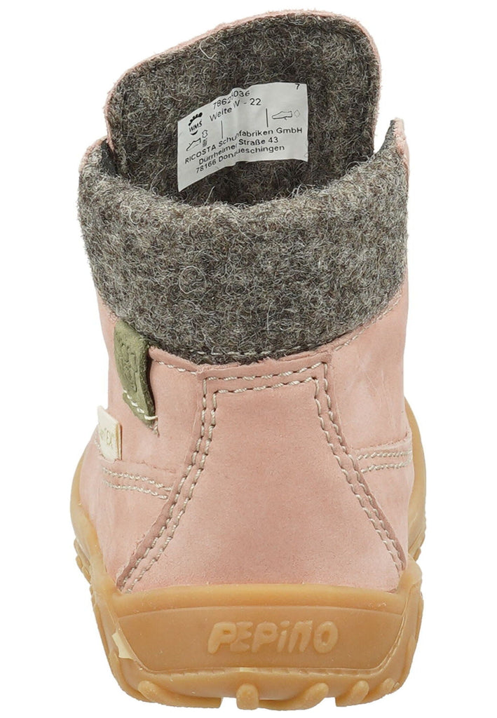 Pepino Stiefelette Leder/Textil Hellrosa