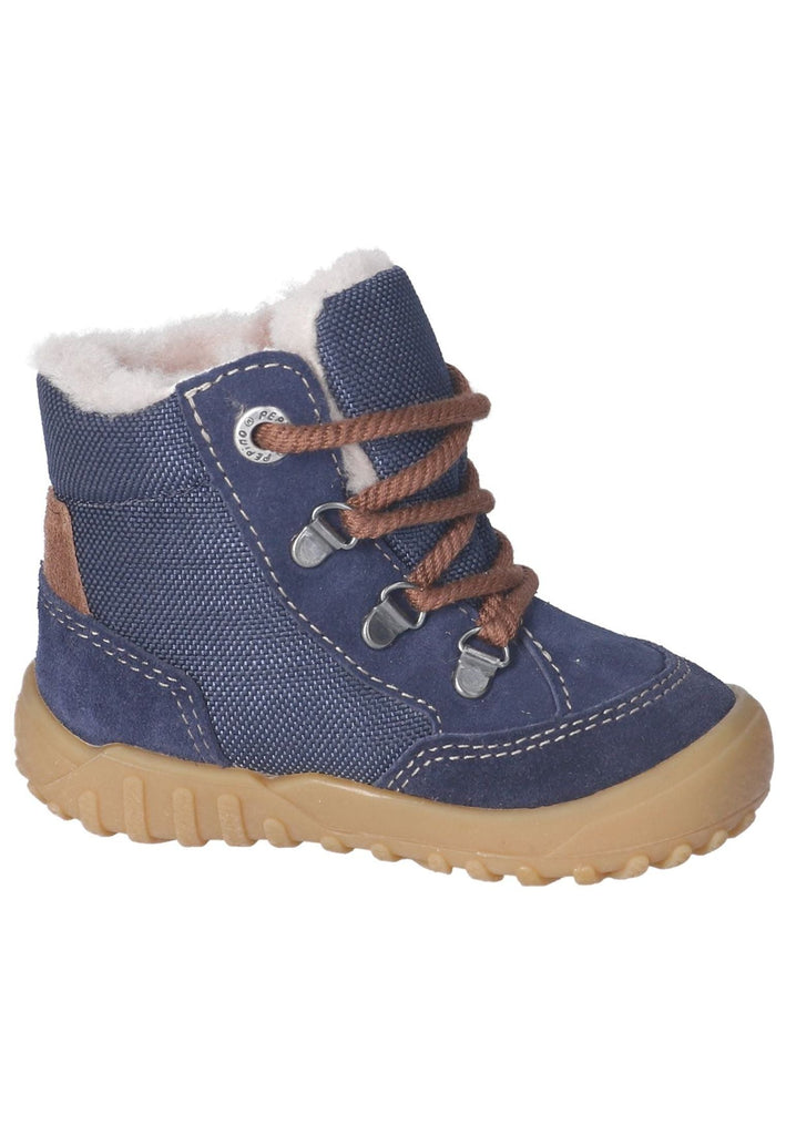 Pepino Stiefelette Leder/Textil Ozean Warmfutter