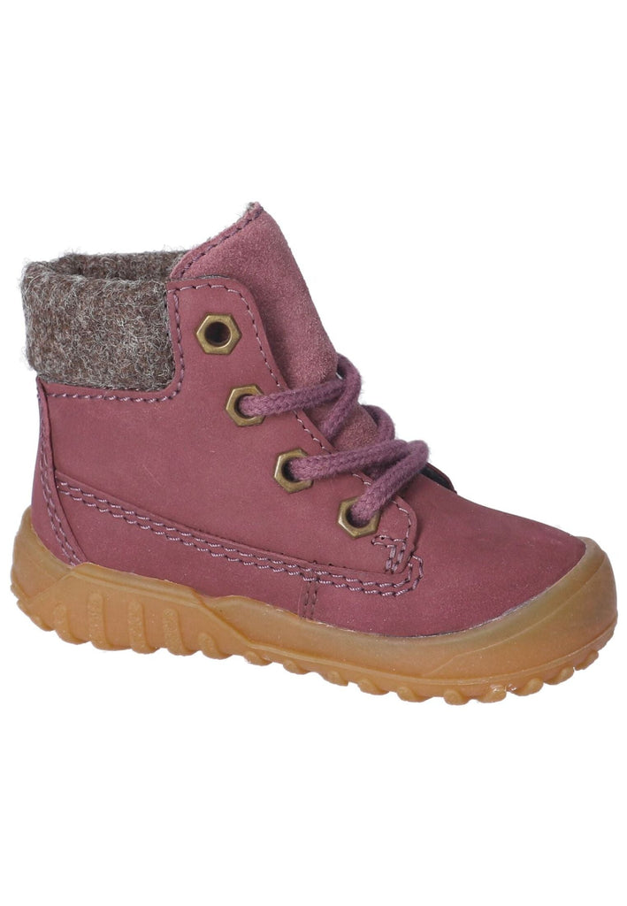 Pepino Stiefelette Leder/Textil Pflaume Warmfutter