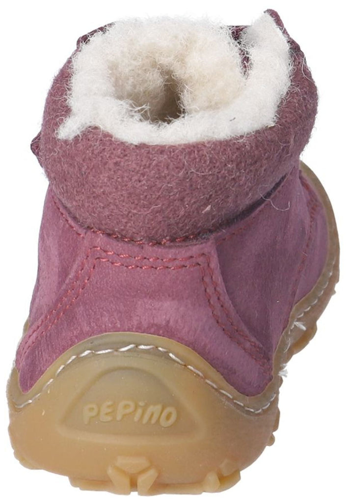 Pepino Stiefelette Leder/Textil Pflaume Warmfutter