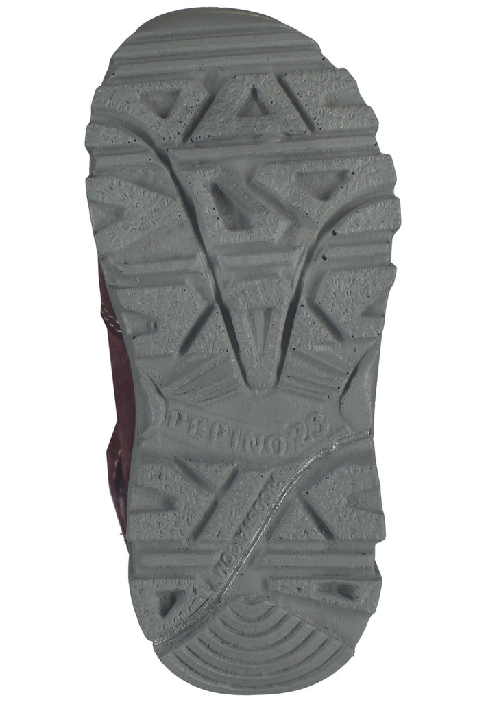 Pepino Stiefelette Leder/Textil Pflaume Warmfutter