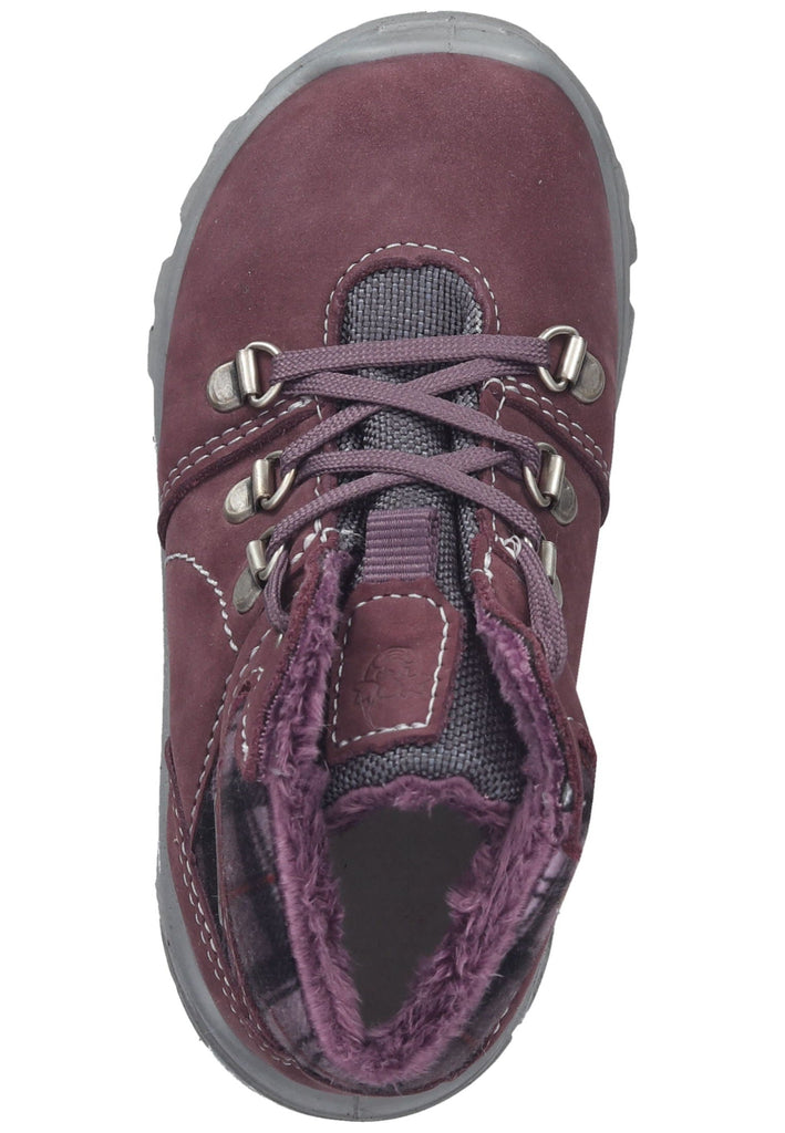 Pepino Stiefelette Leder/Textil Pflaume Warmfutter