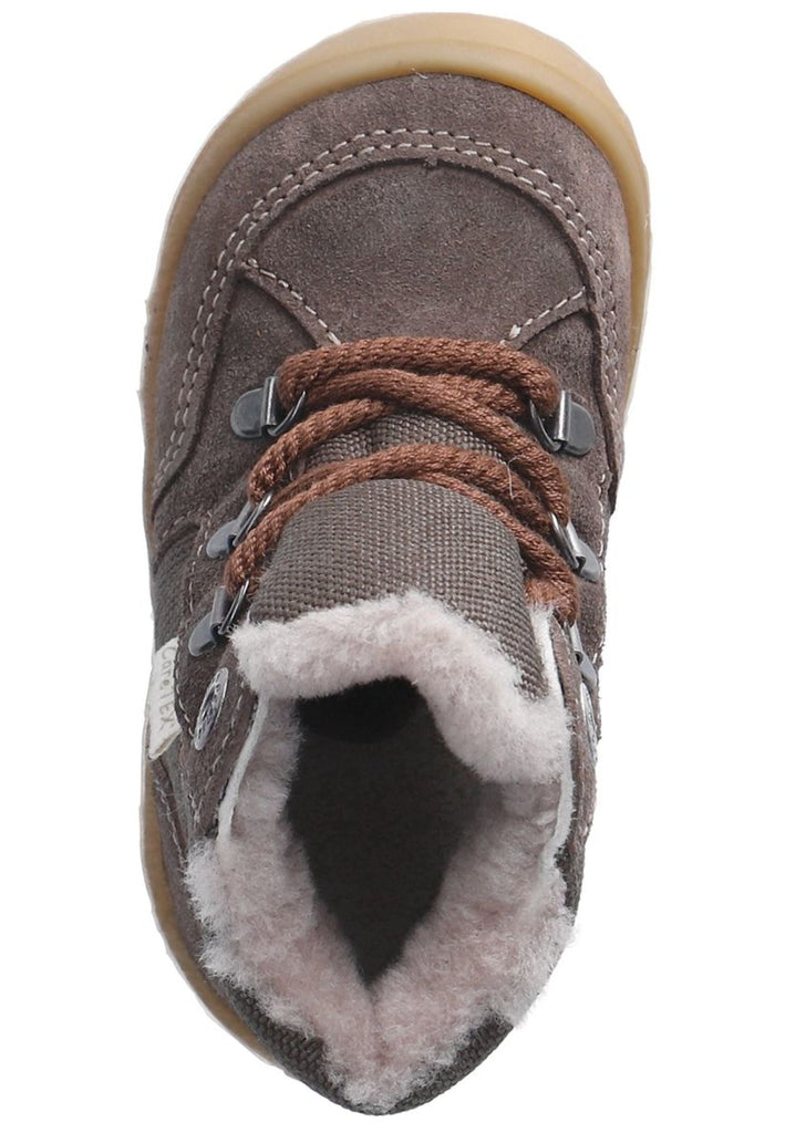 Pepino Stiefelette Leder/Textil Schoko Warmfutter