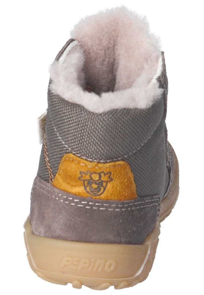 Pepino Stiefelette Leder/Textil Schoko Warmfutter