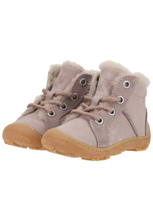 Pepino Stiefelette Leder Violett Warmfutter