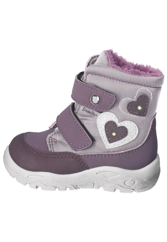 Pepino Stiefelette Lederimitat Purple Warmfutter