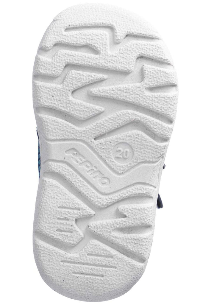 Pepino Stiefelette Lederimitat/Textil Blau/Multi Warmfutter