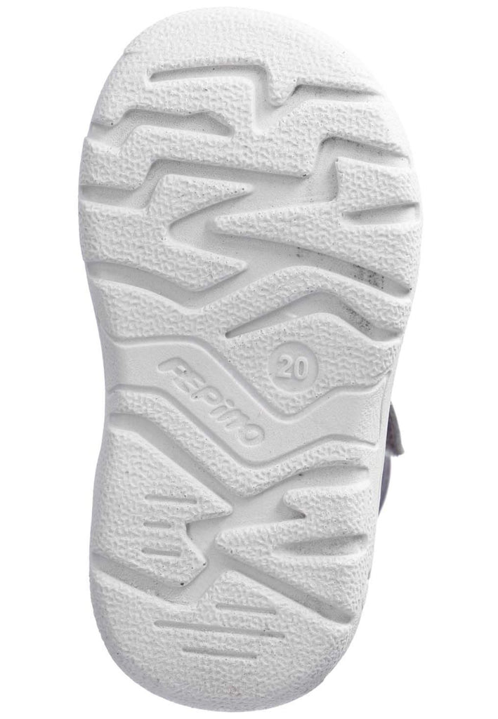 Pepino Stiefelette Lederimitat/Textil Grau/Rosa Warmfutter