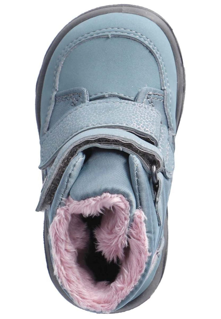 Pepino Stiefelette Lederimitat/Textil Hellblau Warmfutter