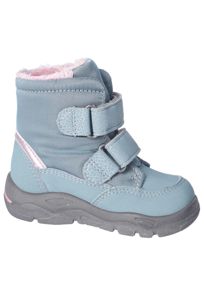 Pepino Stiefelette Lederimitat/Textil Hellblau Warmfutter