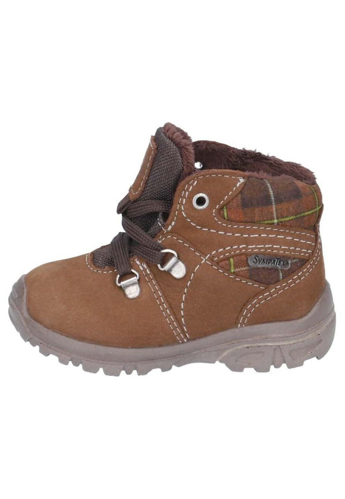 Pepino Stiefelette Nubukleder/Textil Caramel Warmfutter