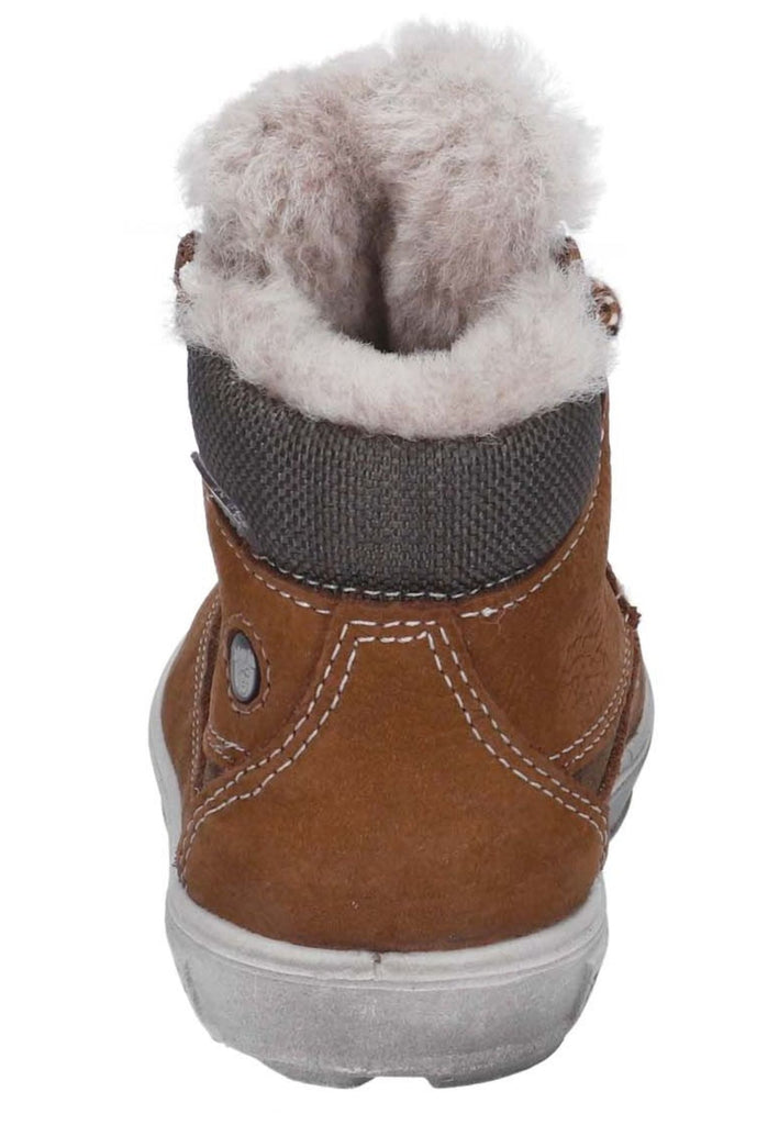 Pepino Stiefelette Veloursleder/Textil Curry Warmfutter