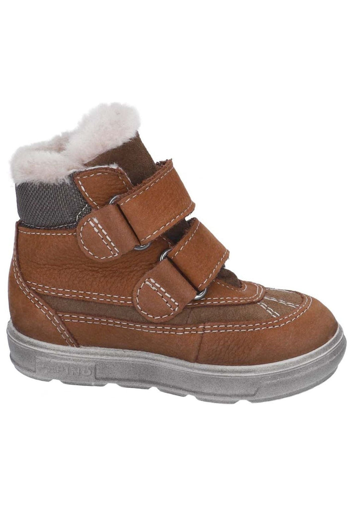 Pepino Stiefelette Veloursleder/Textil Curry Warmfutter