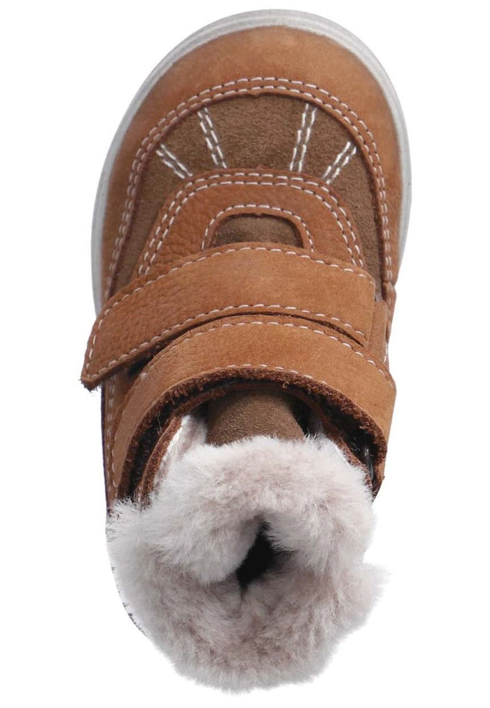 Pepino Stiefelette Veloursleder/Textil Curry Warmfutter