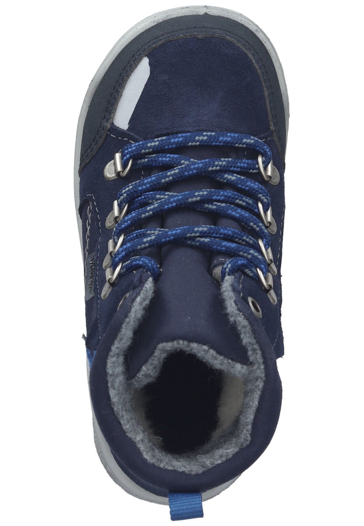 Pepino Stiefelette Veloursleder/Textil Dunkelblau Warmfutter