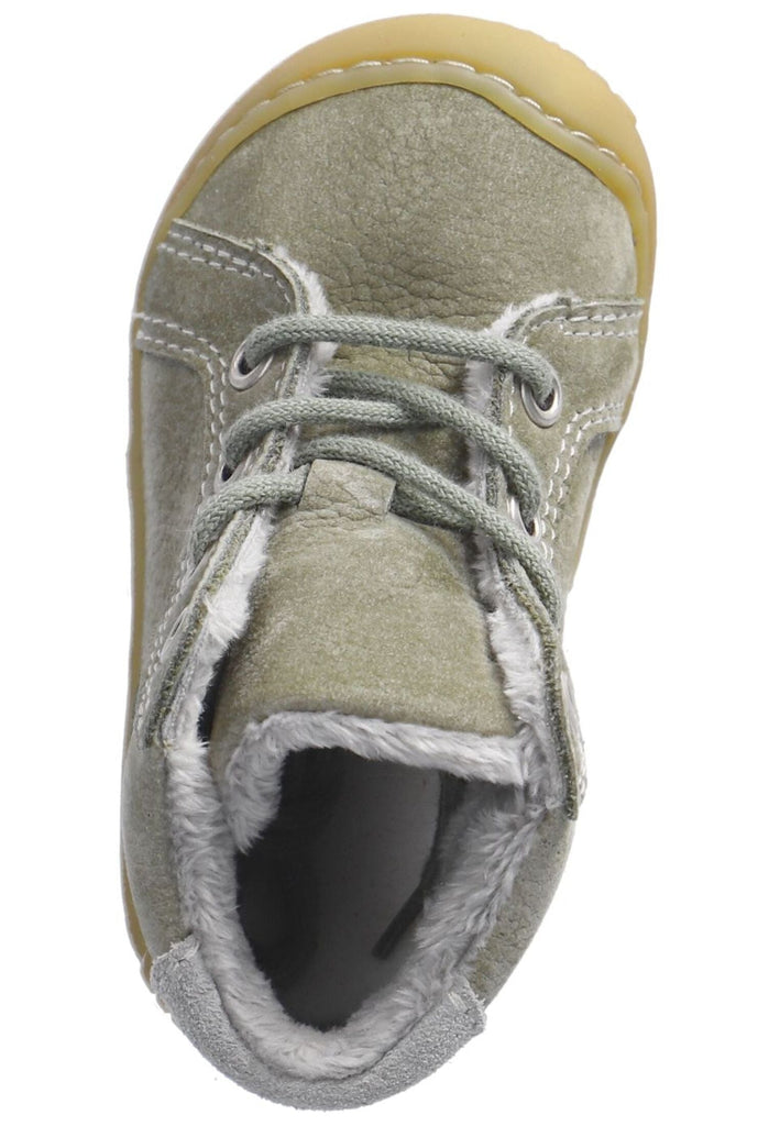Pepino Stiefelette Veloursleder/Textil Grün/Grau Warmfutter